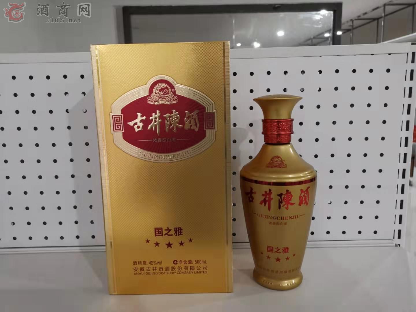 古井陈酒国之风42°,浓香型白酒,500ml